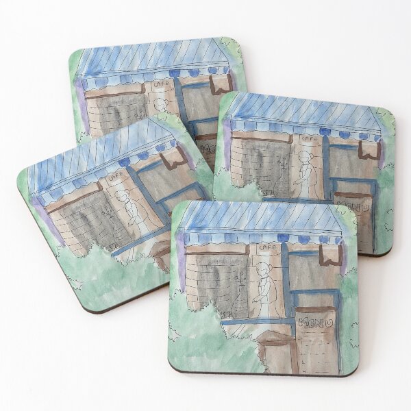 Item preview, Cafe in woods  designed and sold by RitikaGarg.