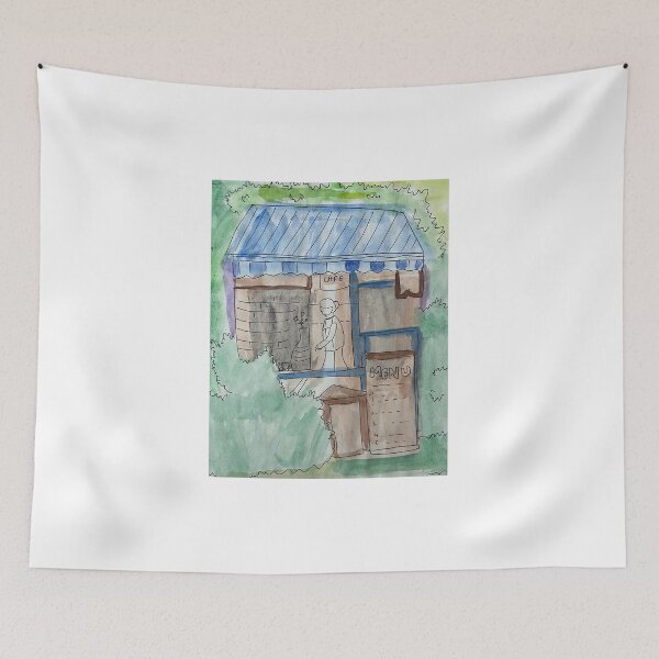 Item preview, Cafe in woods  designed and sold by RitikaGarg.