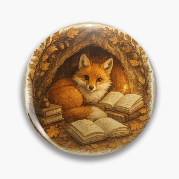 Item preview, Cosy Reading Fox Woodland Retreat designed and sold by ChirpInc.