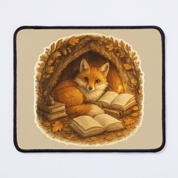 Item preview, Cosy Reading Fox Woodland Retreat designed and sold by ChirpInc.