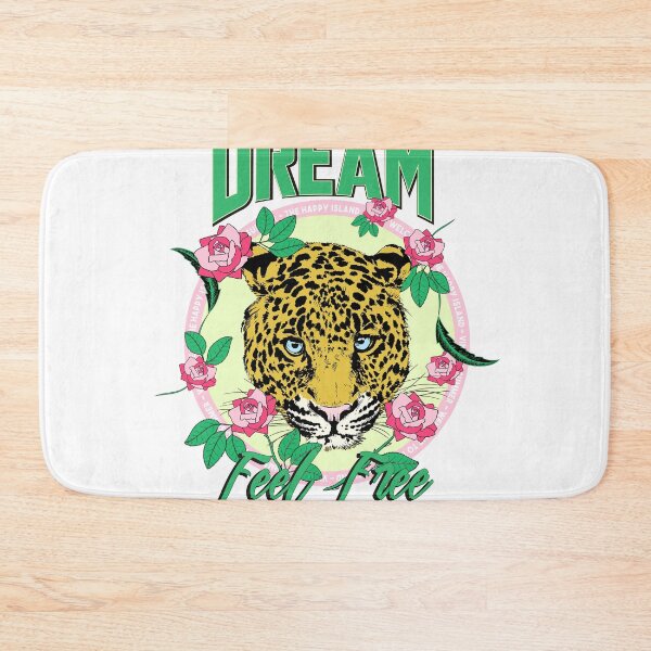 Item preview, Dream Feel Free Leopard Rose Happy Island Jeans T-Shirt designed and sold by Atique Creations.