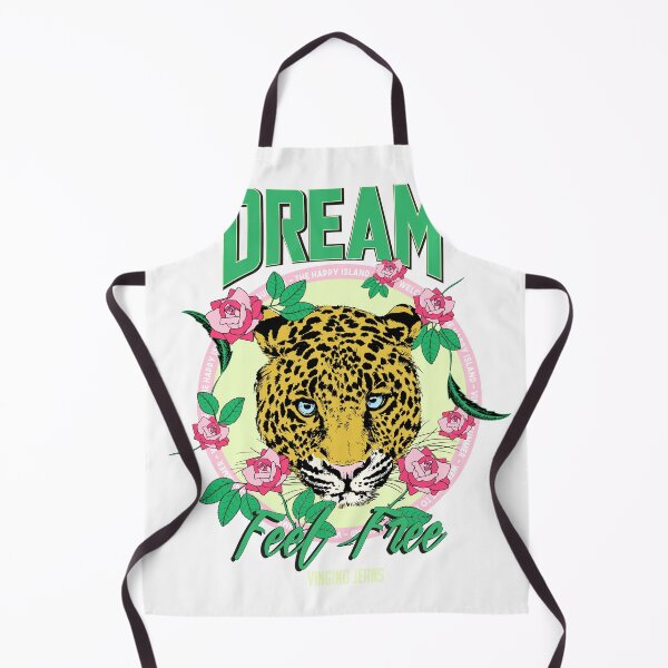 Item preview, Dream Feel Free Leopard Rose Happy Island Jeans T-Shirt designed and sold by Atique Creations.