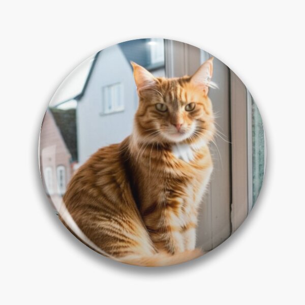 Item preview, Animals - Ginger Tabby Cat, Serene Contemplation at the Window designed and sold by DoodyPets.