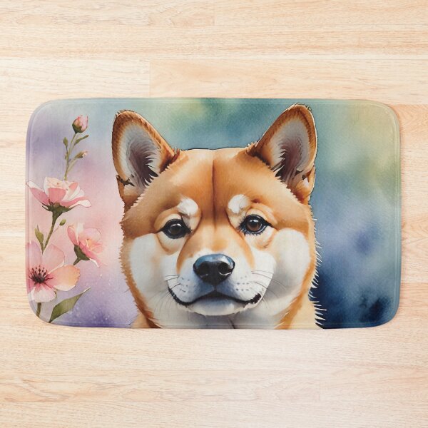 Item preview, Shiba Inu Watercolor Dog Art designed and sold by MaverlyShop.