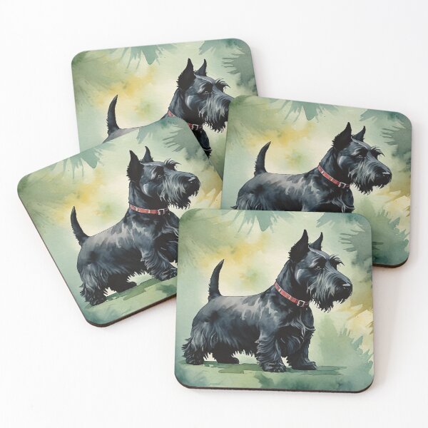 Item preview, Scottish Terrier Watercolor Dog Art designed and sold by MaverlyShop.