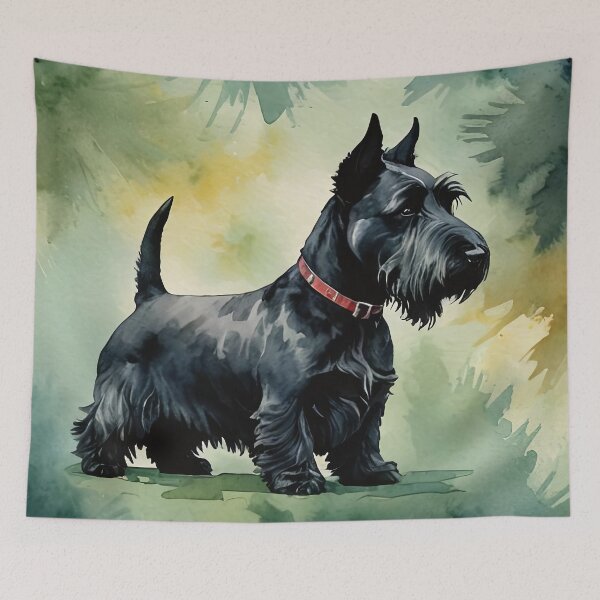Item preview, Scottish Terrier Watercolor Dog Art designed and sold by MaverlyShop.