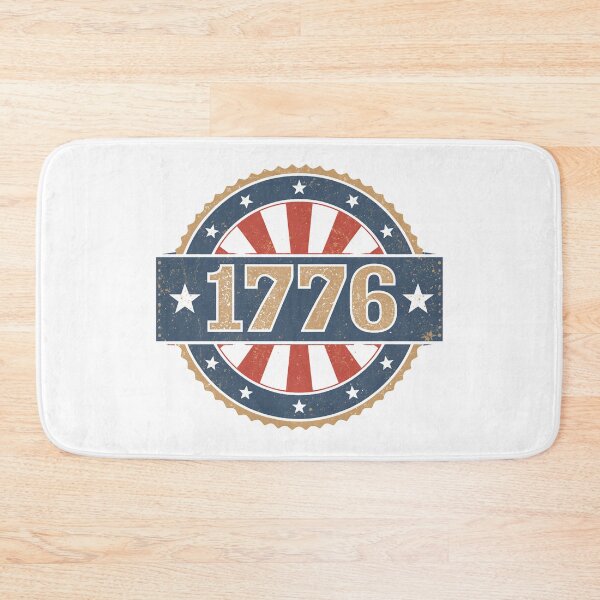 Item preview, Vintage 1776 Patriotic American Flag Circular Emblem designed and sold by QuirkyCloud Designs.