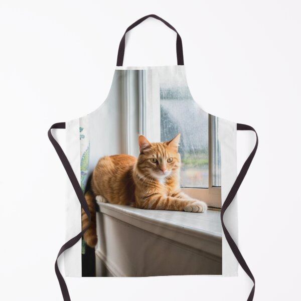 Item preview, Animals - Ginger Tabby Cat, Winter Serenity on a Windowsill designed and sold by DoodyPets.