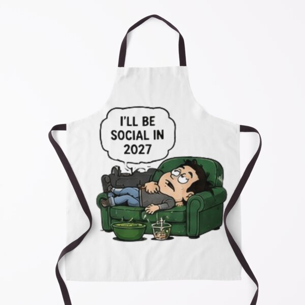 Item preview, I'll Be Social in 2027 Funny Introvert designed and sold by Pixanova.