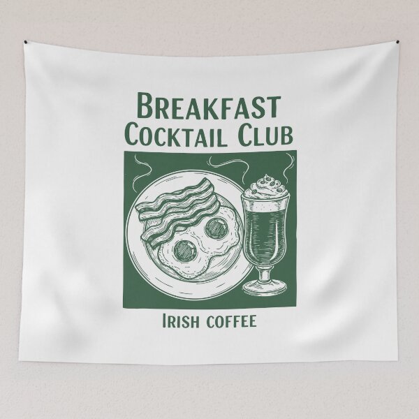 Item preview, Breakfast Cocktail Club Irish Coffee Bacon Brunch designed and sold by LuminOrb.