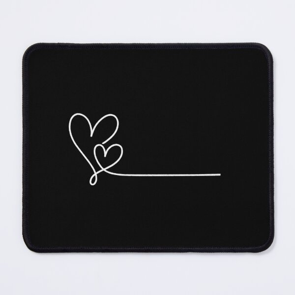 Item preview, Minimalist White Continuous Line Interlocking Double Hearts designed and sold by somimalikkk.