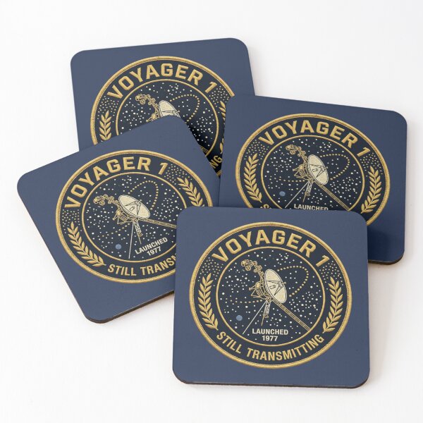 Item preview, Voyager 1 Still Transmitting Vintage Space Patch 1977 designed and sold by CalmCapy Co.