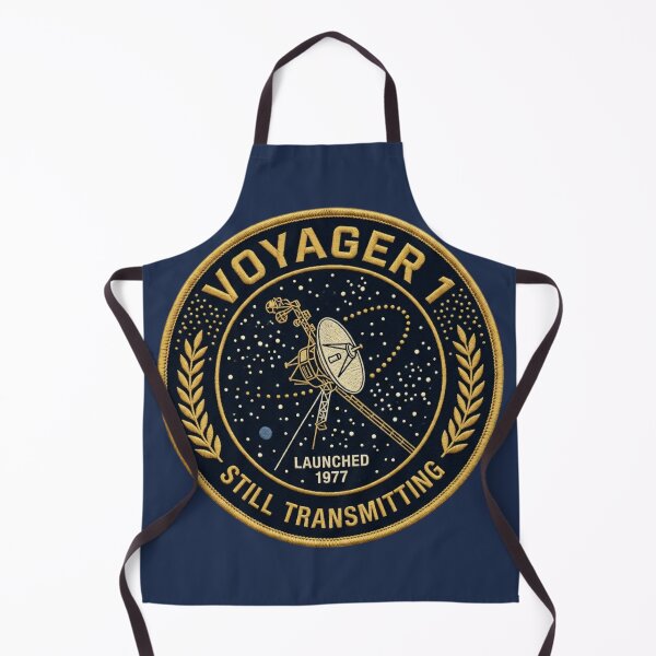 Item preview, Voyager 1 Still Transmitting Vintage Space Patch 1977 designed and sold by CalmCapy Co.