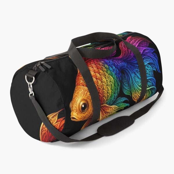 Item preview, Rainbow Ornate Goldfish – Vibrant Fantasy Fish Art designed and sold by Karszul.