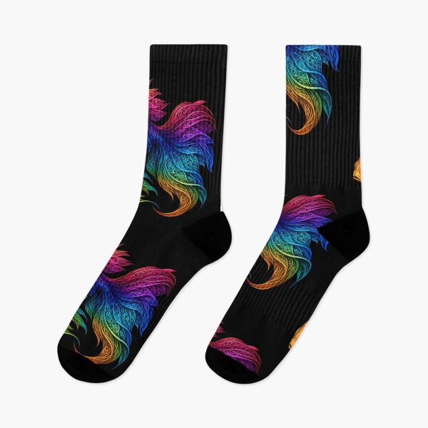 Item preview, Rainbow Ornate Goldfish – Vibrant Fantasy Fish Art designed and sold by Karszul.