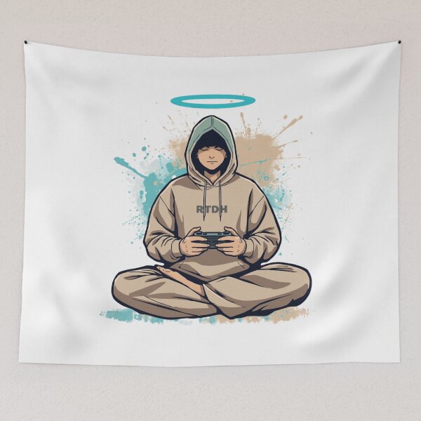 Item preview, The Gamer Monk Zen Urban Streetwear Design designed and sold by aminomen.