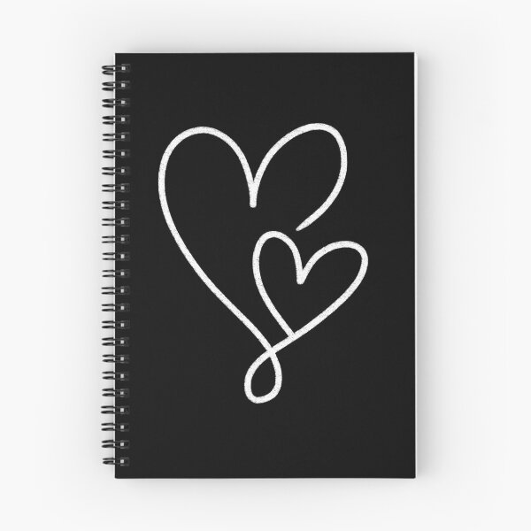 Item preview, Minimalist White Interlocking Double Heart Line Art designed and sold by somimalikkk.