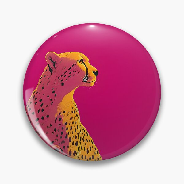 Item preview, pink wild cheetah designed and sold by Creativity Island.