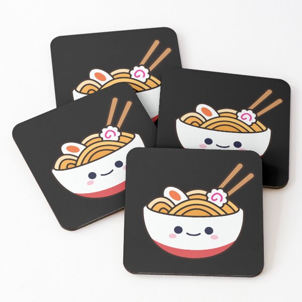 Aperçu de l'œuvre Nouilles ramen kawaii mignonnes créée et vendue par MimochiStudio.