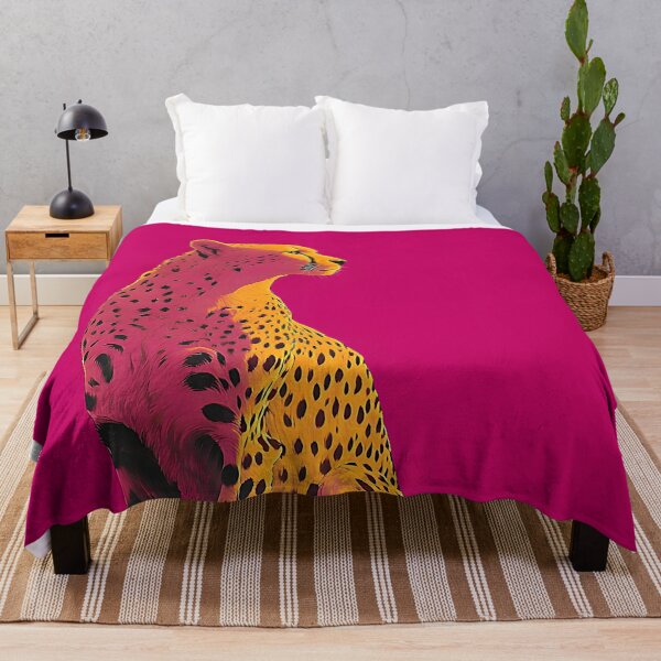 Item preview, pink wild cheetah designed and sold by Creativity Island.