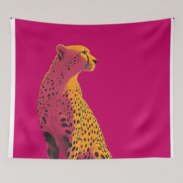 Item preview, pink wild cheetah designed and sold by Creativity  Island.