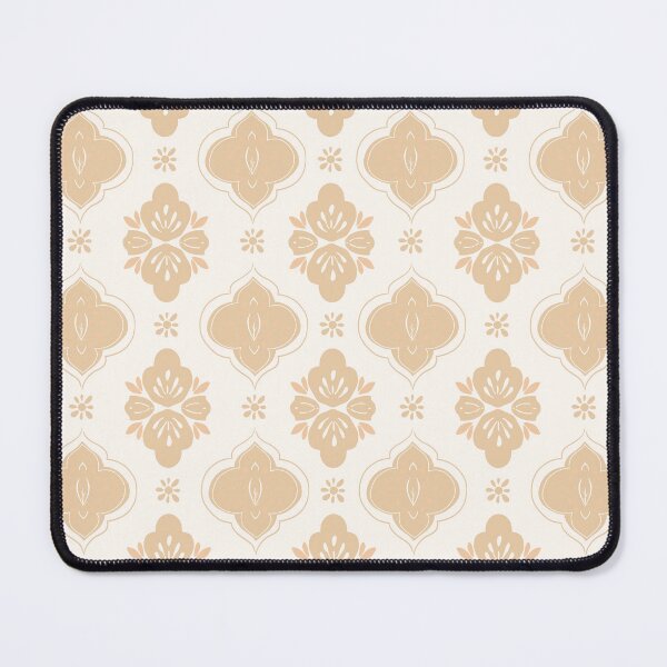 Item preview, Neutral Folk Floral Tile Pattern designed and sold by Little Wimbly.