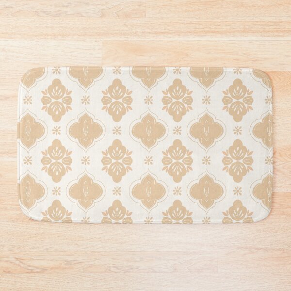 Item preview, Neutral Folk Floral Tile Pattern designed and sold by Little Wimbly.