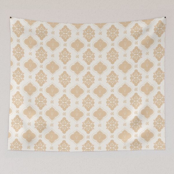 Item preview, Neutral Folk Floral Tile Pattern designed and sold by Little Wimbly.