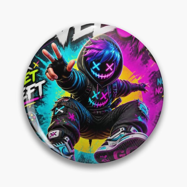 Item preview, Level Up Gaming Neon Character or Get Left designed and sold by AgnesB77.