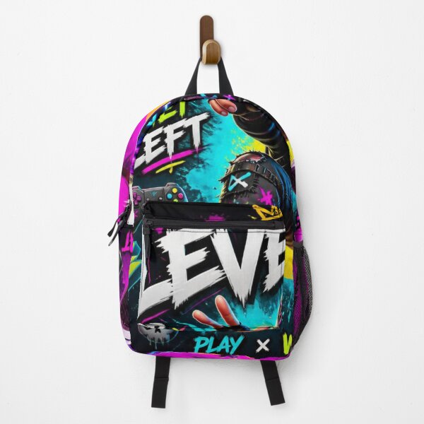 Item preview, Level Up Gaming Neon Character or Get Left designed and sold by AgnesB77.