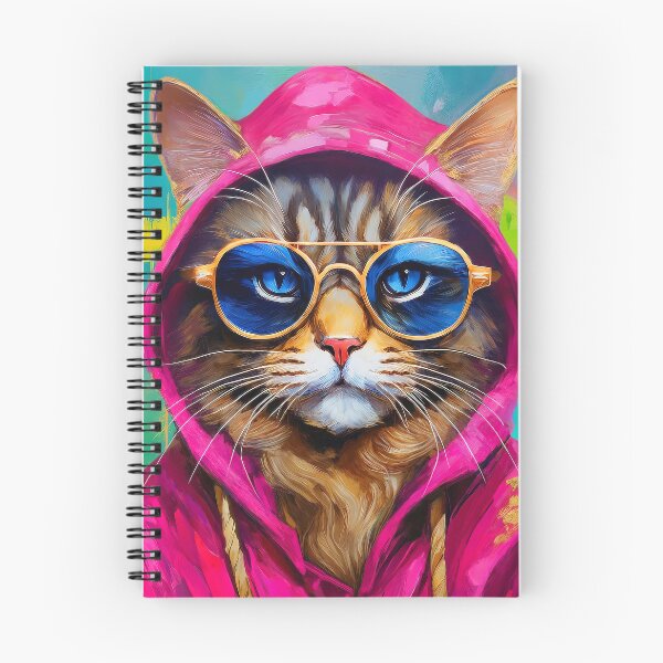 Item preview, Portrait painting Street Art Cat with hoodie & sunglasses  designed and sold by TYA - Take Your Art.