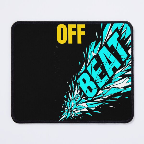 Item preview, Off Beat Shattered Glass Typography Electronic Music Aesthetic Gift designed and sold by BikeRelaxStudio.