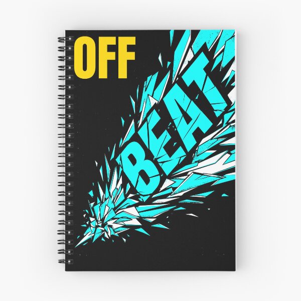 Item preview, Off Beat Shattered Glass Typography Electronic Music Aesthetic Gift designed and sold by BikeRelaxStudio.