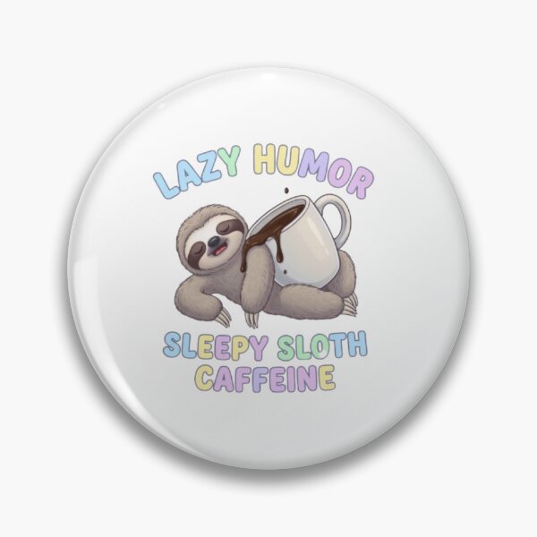Item preview, Funny Sloth Sleeping with Coffee  designed and sold by PixelStyle Studio.