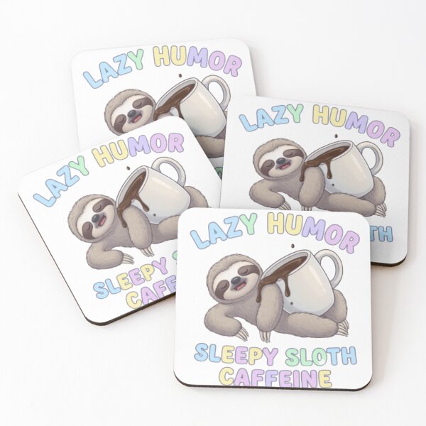 Item preview, Funny Sloth Sleeping with Coffee  designed and sold by PixelStyle Studio.