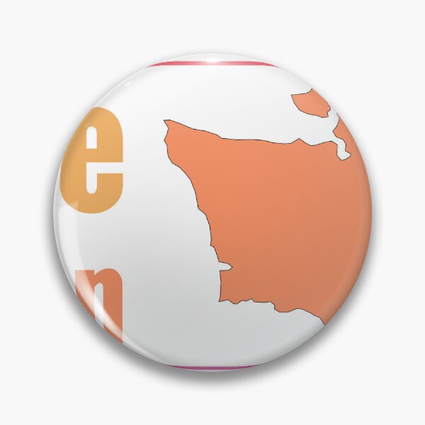 Item preview, Spokane Washington City Marked On State Map designed and sold by TheIconSmith.