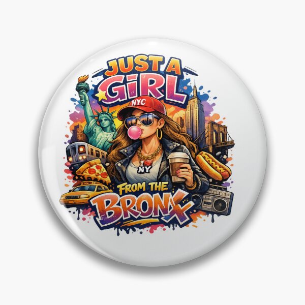 Item preview, Just a Girl From the Bronx – NYC Street Style Graphic T-Shirt Design | Urban New York City Girl Illustration | Bronx Pride Fashion Artwork designed and sold by Sushikidsntod.