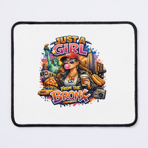 Item preview, Just a Girl From the Bronx – NYC Street Style Graphic T-Shirt Design | Urban New York City Girl Illustration | Bronx Pride Fashion Artwork designed and sold by Sushikidsntoddlers.