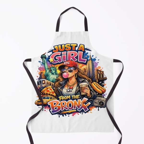 Item preview, Just a Girl From the Bronx – NYC Street Style Graphic T-Shirt Design | Urban New York City Girl Illustration | Bronx Pride Fashion Artwork designed and sold by Sushikidsntoddlers.