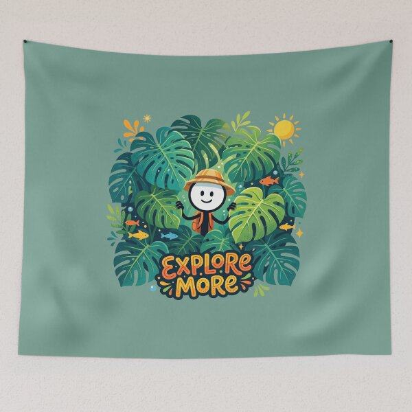 Item preview, Explore More | Tropical Stickman Adventure designed and sold by Chroma Dreams .