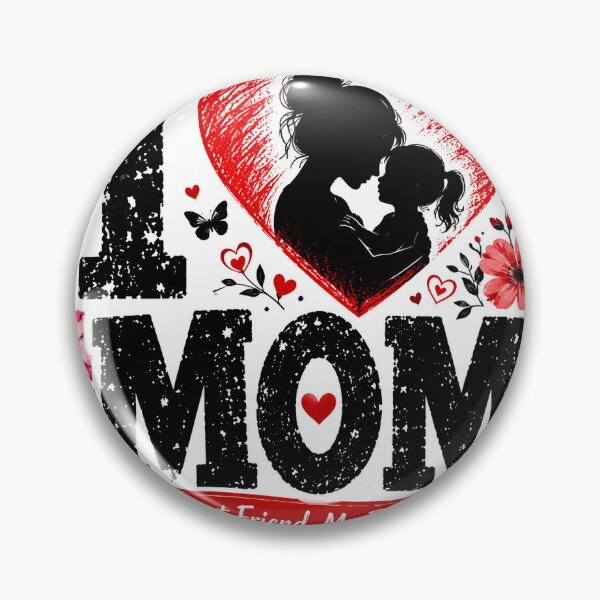 Item preview, I Love Mom Sticker – Cute Mother’s Day Gift Design designed and sold by NorthernDk_art .