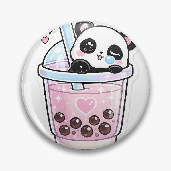 Item preview, Cute Sleeping Panda Boba Tea Sticker | Kawaii Bubble Tea Animal Art designed and sold by veerubusiness.