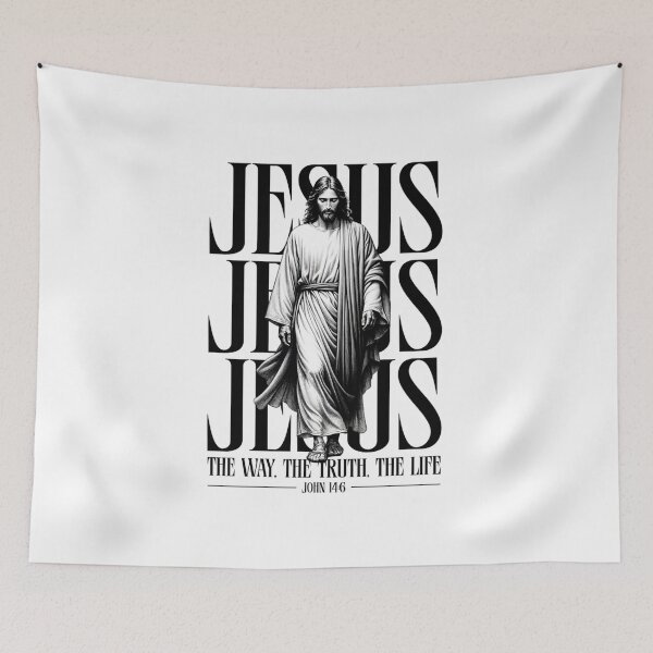 Item preview, Jesus The Way The Truth The Life Christian Faith Design designed and sold by Creative Printful Designs.