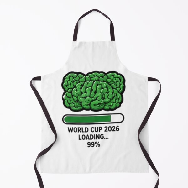 Item preview, World Cup 2026 Loading 99% Funny Football Brain Sticker designed and sold by Pixanova.