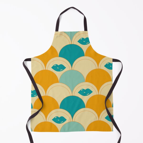 Item preview, Seventies arcade pattern in blue, beige and yellow designed and sold by StefanStudioArt.
