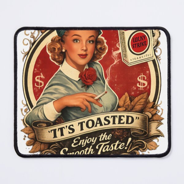 Item preview, Lucky Strike Vintage Pin-Up Girl Retro Tobacco Style Graphic designed and sold by CatLovers Studio.