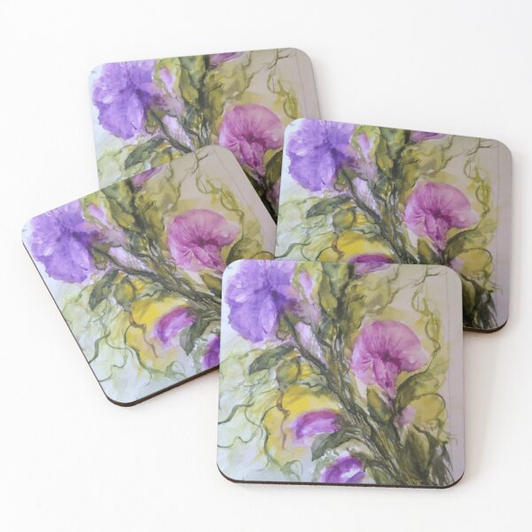Item preview, Elegant Purple and Magenta Petals Watercolor Sketch designed and sold by AuraVistaF.