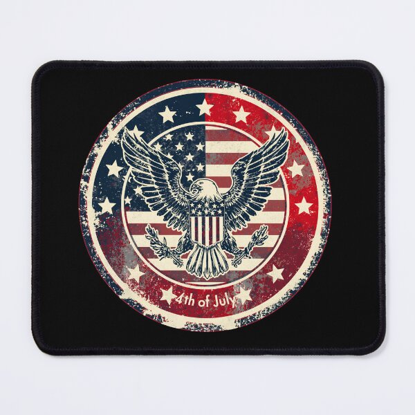Item preview, Retro 4th of July Patriotic Eagle Seal Graphic designed and sold by QuirkyCloud Designs.