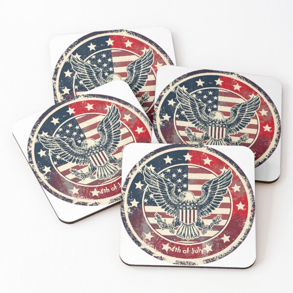 Item preview, Retro 4th of July Patriotic Eagle Seal Graphic designed and sold by QuirkyCloud Designs.