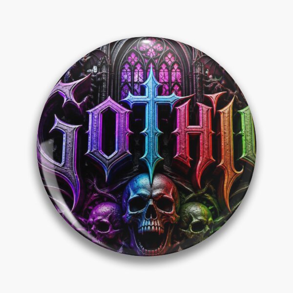 Item preview, Rainbow Gothic Skull Cathedral and Dragons designed and sold by AgnesB77.